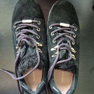 Taryn Rose Black Women's Suede Shoes